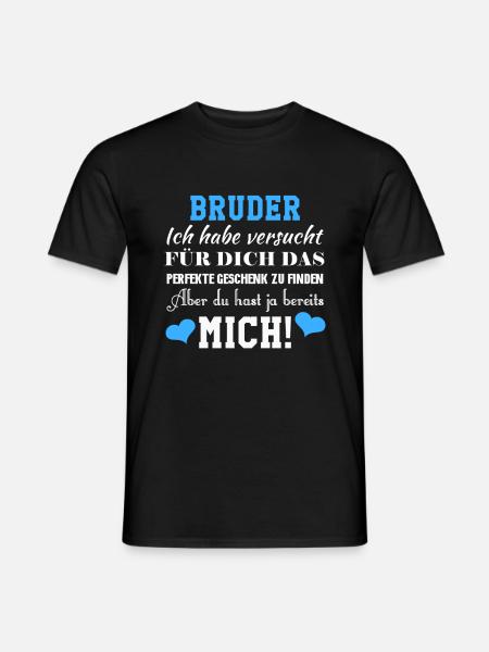 Bruder und Schwester Liebe stolzer Bruder Kinder - Männer T-Shirt - Schwarz