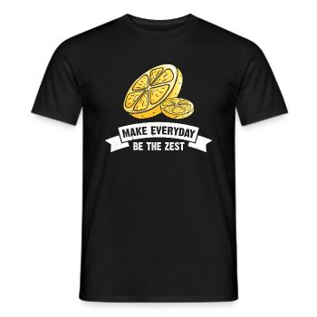 Lemon Design Lemonades Stand Boss Vente de citron - T-shirt homme - noir - Devant - AI Model Male 178 light (178cm)