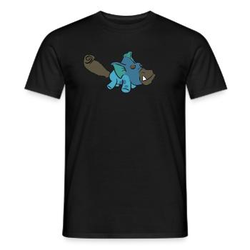 Clubtailed Hippolfin - Men's T-Shirt - black - Front - AI Model Male 178 light (178cm)