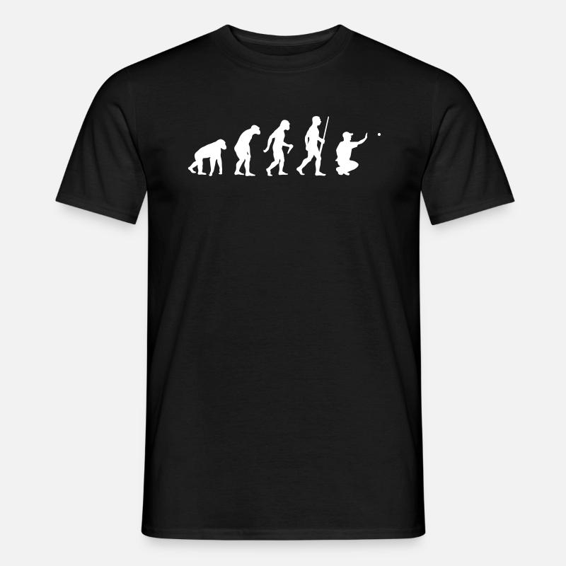 Pétanque Boule Evolution - Männer T-Shirt - Schwarz