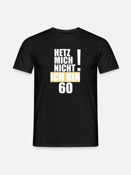 60. Geburtstag Geschenk - Männer T-Shirt - Schwarz