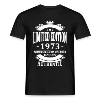 Limited Edition 1973 - Männer T-Shirt - Schwarz - Vorne - AI Model Male 178 light (178cm)