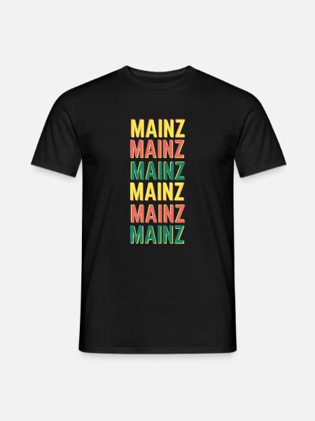 Mainz Deutschland - Männer T-Shirt - Schwarz