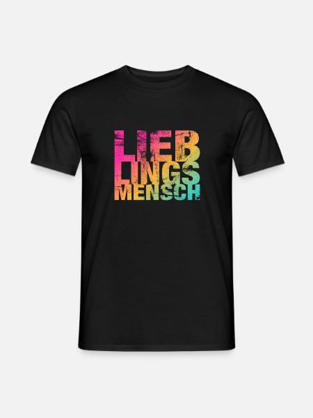 Lieblingsmensch Geschenkidee Geburtstag Geschenk - Männer T-Shirt - Schwarz