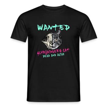 Schrödinger's Cat Physics Schrödinger's Cat Geeks - Men's T-Shirt - black - Front - AI Model Male 178 light (178cm)