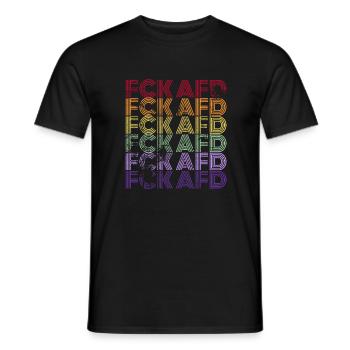 Contre les nazis - FCK AFD - Contre la droite - T-shirt homme - noir - Devant - AI Model Male 178 light (178cm)