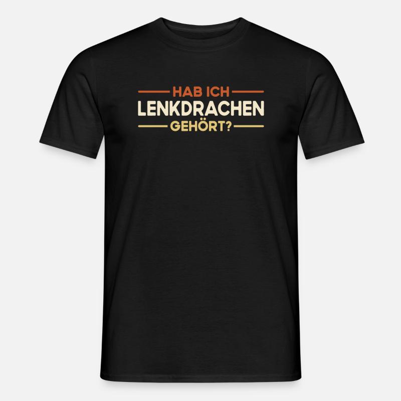 Drachen Steigen Lassen - Lenkdrachen Spruch - Männer T-Shirt - Schwarz