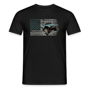 Off Roading QUAD ATV Apparel Off Road QUAD ATV - Men's T-Shirt - black - Front - AI Model Male 178 light (178cm)