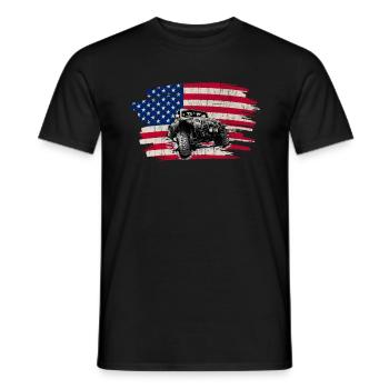 Off Roading QUAD ATV Apparel Off Road QUAD ATV - Men's T-Shirt - black - Front - AI Model Male 178 light (178cm)