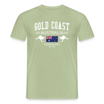 Gold Coast - Men's T-Shirt - sage - Front - AI Model Male 178 light (178cm)