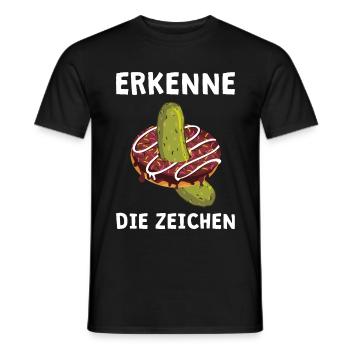 Schwangerschaft Verkünden Verkündung Ankündigung - Männer T-Shirt - Schwarz - Vorne - AI Model Male 178 light (178cm)