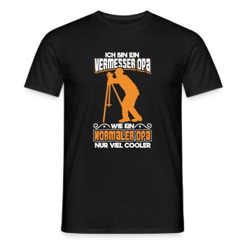 Vermesser Vermessungsingenieur Vermessung - Männer T-Shirt - Schwarz - Vorne - AI Model Male 178 light (178cm)