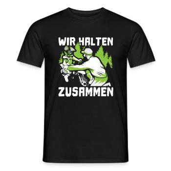 Motocross Vater Sohn Partnerlook Vatertag - Männer T-Shirt - Schwarz - Vorne - AI Model Male 178 light (178cm)