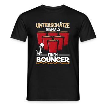 Bierpong Bier Pong Beerpong Beer Pong Trinkspiel - Männer T-Shirt - Schwarz - Vorne - AI Model Male 178 light (178cm)