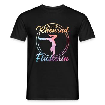 Rhönrad Flüsterin Rhönradturnen Kinder Röhnrad - Männer T-Shirt - Schwarz - Vorne - AI Model Male 178 light (178cm)