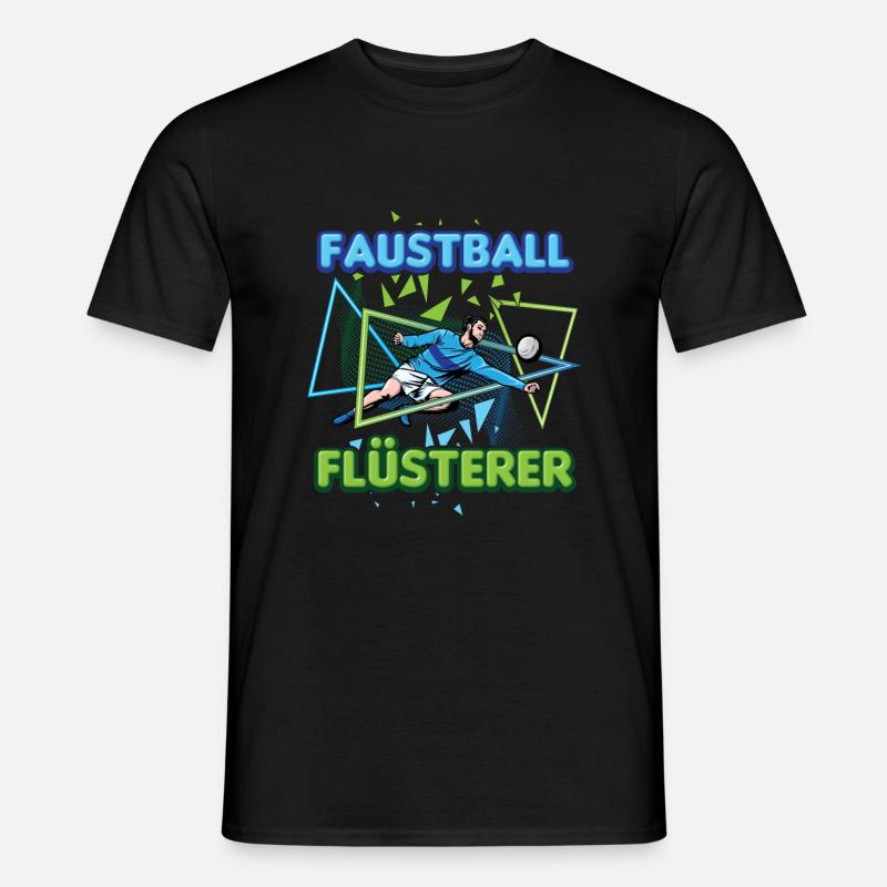 Faustball Flüsterer Rückschlagspiel Faustballer - Männer T-Shirt - Schwarz