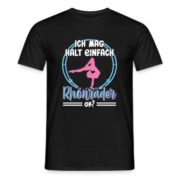 Ich mag halt einfach Rhönräder ok Turnen Rhönrad - Männer T-Shirt - Schwarz - Vorne - AI Model Male 178 light (178cm)