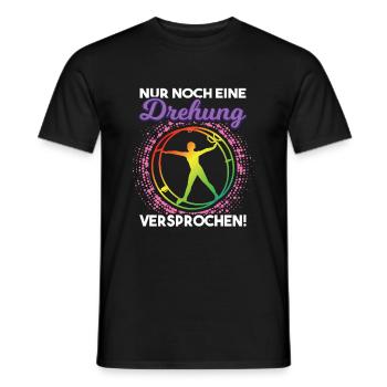 Nur noch eine Rhönradturnerin Akrobatik | Rhönrad - Männer T-Shirt - Schwarz - Vorne - AI Model Male 178 light (178cm)