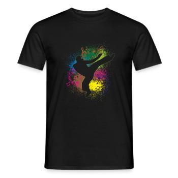Brazilian Martial Art martial art | Capoeira - Men's T-Shirt - black - Front - AI Model Male 178 light (178cm)
