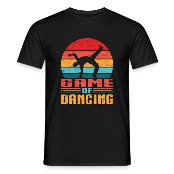 Game of Dancing Martial Arts Martial Arts | Capoeira - Men's T-Shirt - black - Front - AI Model Male 178 light (178cm)