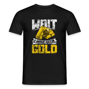 Inondation d’or Extraction d’or - T-shirt homme - noir - Devant - AI Model Male 178 light (178cm)