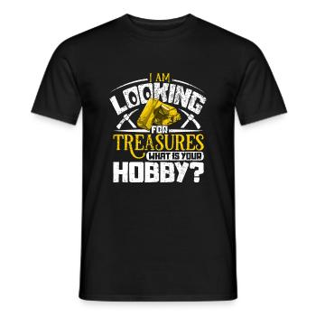 Inondation d’or Extraction d’or - T-shirt homme - noir - Devant - AI Model Male 178 light (178cm)