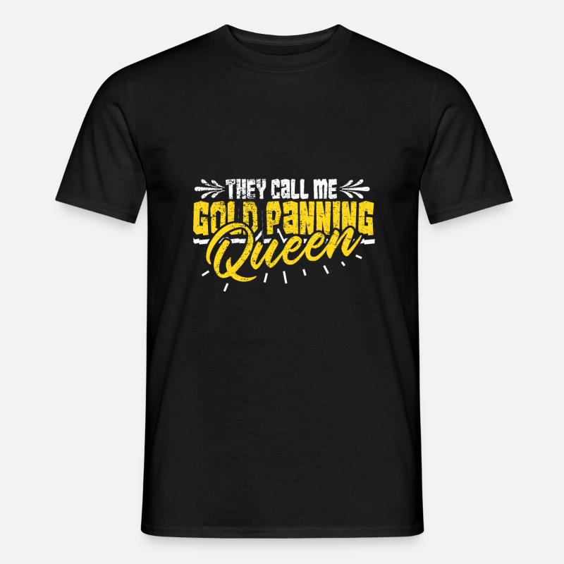 Goldschwemmung Gold Mining - Männer T-Shirt - Schwarz