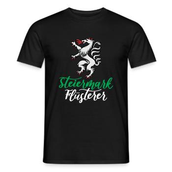 Steirermark Whisperer Steirer Bua Austria - Men's T-Shirt - black - Front - AI Model Male 178 light (178cm)