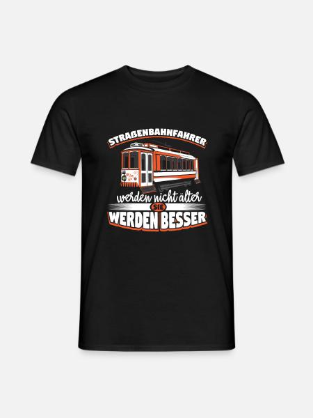Straßenbahn Straßenbahnfahrer S-Bahn - Männer T-Shirt - Schwarz