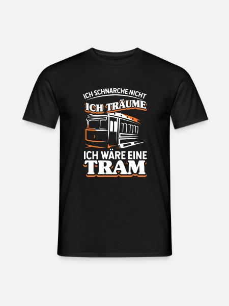 Straßenbahn Straßenbahnfahrer Tram Trambahn - Männer T-Shirt - Schwarz