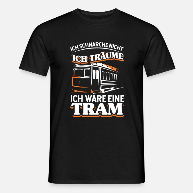 Straßenbahn Straßenbahnfahrer Tram Trambahn - Männer T-Shirt - Schwarz