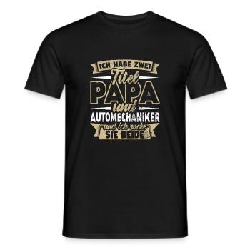 Automechaniker - Männer T-Shirt - Schwarz - Vorne - AI Model Male 178 light (178cm)