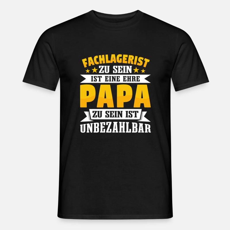 Fachlagerist - Männer T-Shirt - Schwarz