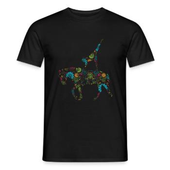 Voûte Volti Voûte Chevaux Chevaux Filles - T-shirt homme - noir - Devant - AI Model Male 178 light (178cm)