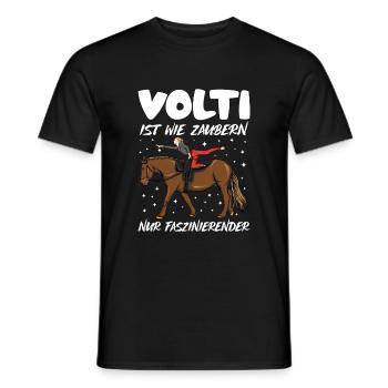 Voltigieren Volti Voltigier Pferde Pferdemädchen - Männer T-Shirt - Schwarz - Vorne - AI Model Male 178 light (178cm)