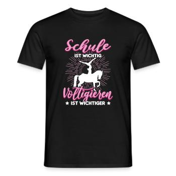 Voltigieren Volti Voltigier Pferde Pferdemädchen - Männer T-Shirt - Schwarz - Vorne - AI Model Male 178 light (178cm)
