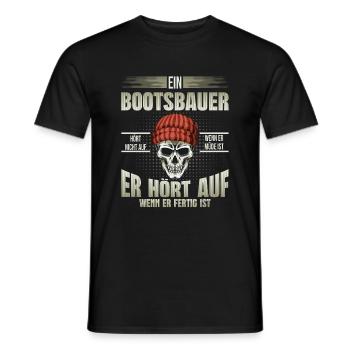 Bootsbauer Schiffsbauer - Männer T-Shirt - Schwarz - Vorne - AI Model Male 178 light (178cm)