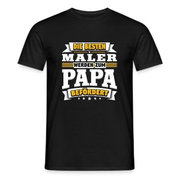 Maler - Männer T-Shirt - Schwarz - Vorne - AI Model Male 178 light (178cm)