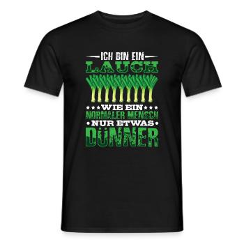 Lauch Kostüm Bodybuilding Satire Gym Jga - Männer T-Shirt - Schwarz - Vorne - AI Model Male 178 light (178cm)