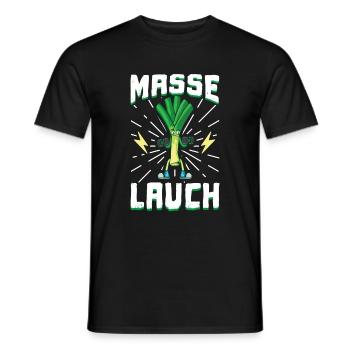 Lauch Kostüm Bodybuilding Satire Gym Jga - Männer T-Shirt - Schwarz - Vorne - AI Model Male 178 light (178cm)