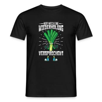 Lauch Kostüm Bodybuilding Satire Gym Jga - Männer T-Shirt - Schwarz - Vorne - AI Model Male 178 light (178cm)