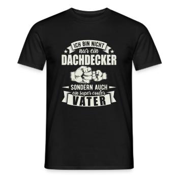 Dachdecker - Männer T-Shirt - Schwarz - Vorne - AI Model Male 178 light (178cm)