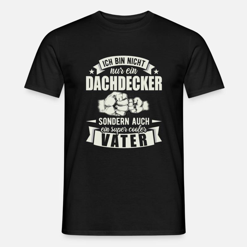 Dachdecker - Männer T-Shirt - Schwarz