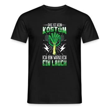 Lauch Kostüm Bodybuilding Satire Gym Jga - Männer T-Shirt - Schwarz - Vorne - AI Model Male 178 light (178cm)