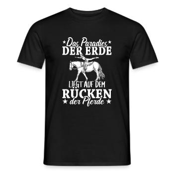 Voltigieren Volti Voltigier Pferde Pferdemädchen - Männer T-Shirt - Schwarz - Vorne - AI Model Male 178 light (178cm)