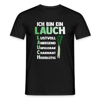 Lauch - Männer T-Shirt - Schwarz - Vorne - AI Model Male 178 light (178cm)