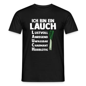 Lauch - Männer T-Shirt - Schwarz - Vorne - AI Model Male 178 light (178cm)