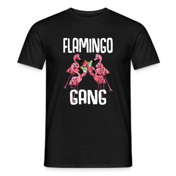Flamingo Junggesellenabschied Frauen jga Saufen - Männer T-Shirt - Schwarz - Vorne - AI Model Male 178 light (178cm)