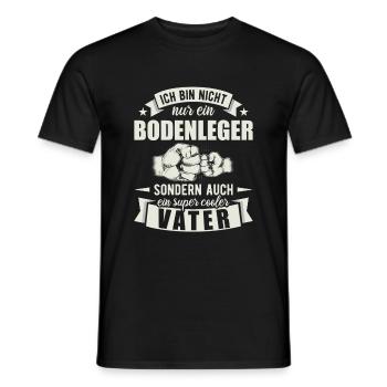 Bodenleger - Männer T-Shirt - Schwarz - Vorne - AI Model Male 178 light (178cm)