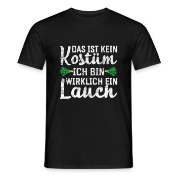 Lauch Kostüm Bodybuilding Satire Gym Jga - Männer T-Shirt - Schwarz - Vorne - AI Model Male 178 light (178cm)